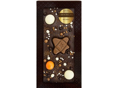 Бельгийский Шоколад  с украшением Космос Chokodelika, 100 г