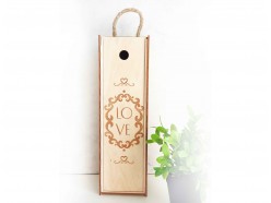 Деревянный ящик для вина "LOVE", , 35.00 BYN, pn318, , Подарки на свадьбу